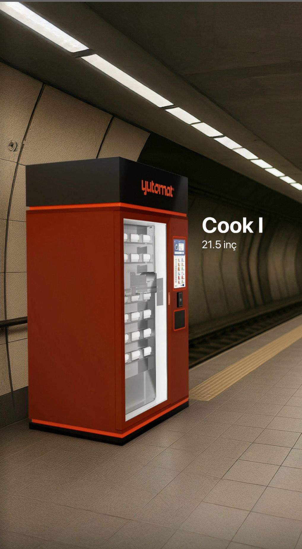 Core I – Verkaufsautomat mit 49-Zoll-Display