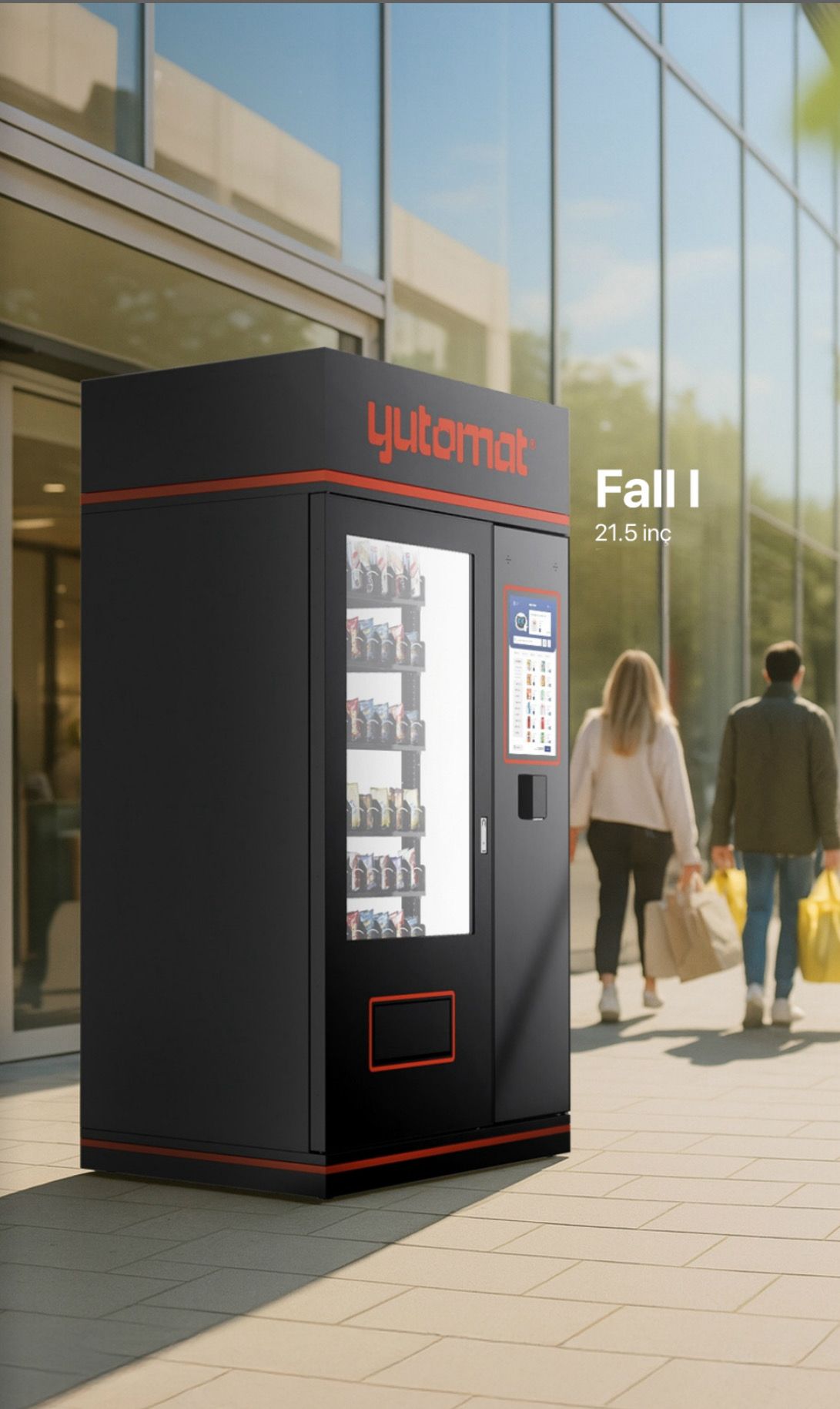 Fall I – smarter Verkaufsautomat mit 21,5-Zoll-Touchscreen