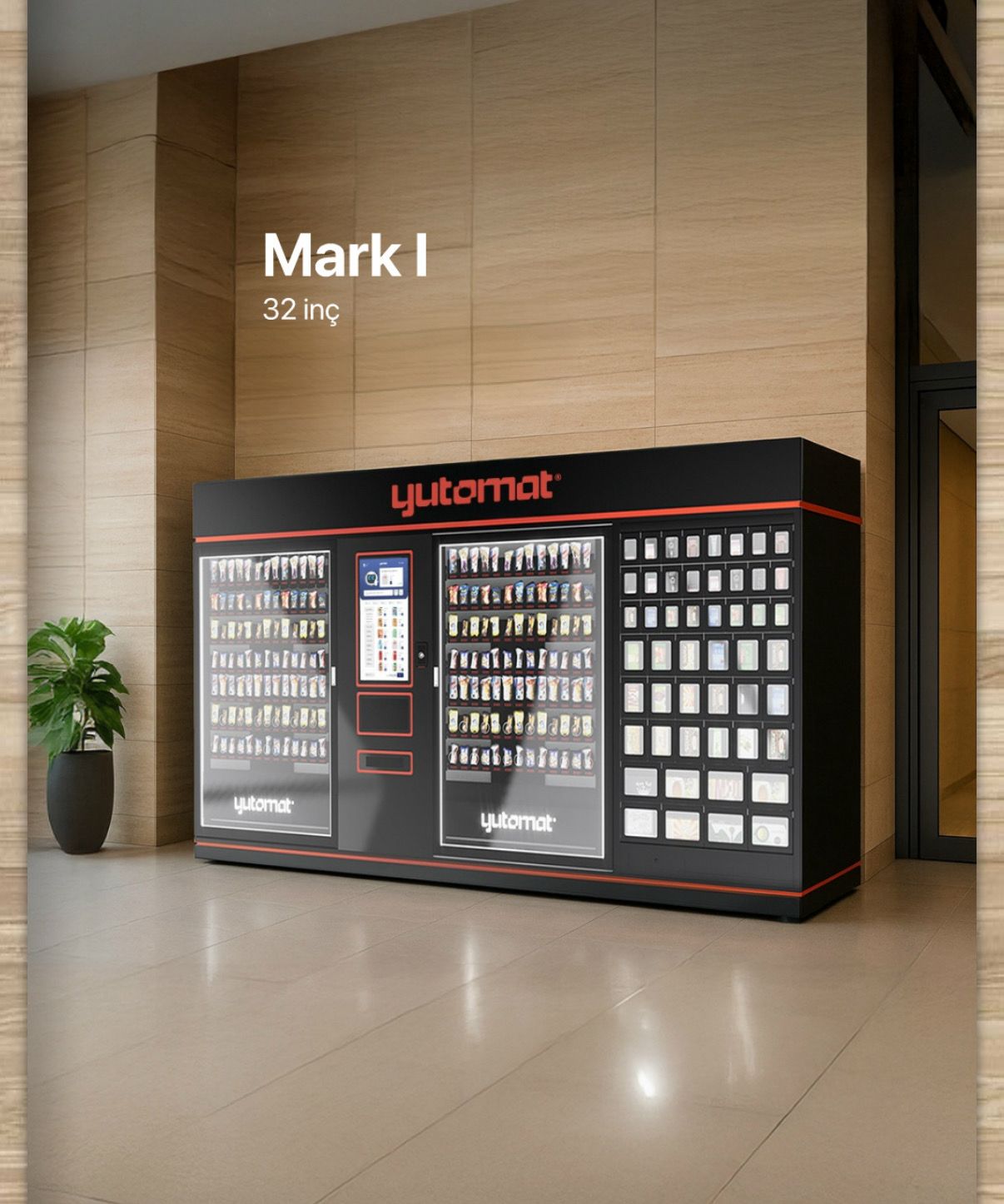 Mark I – Verkaufsautomat mit 32-Zoll-Touchscreen